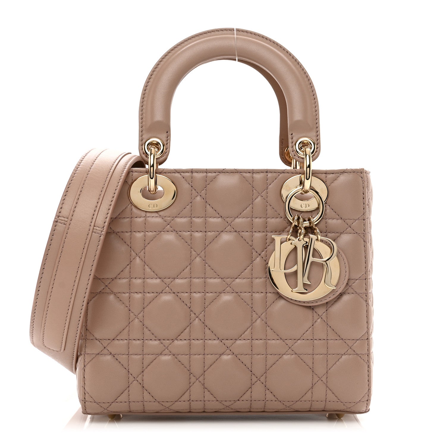 Christian Dior Lambskin Cannage Small My ABC Dior Lady Dior Blush 1 of 9