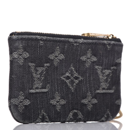 Louis Vuitton Denim Neo Key Pouch Black 3 of 8