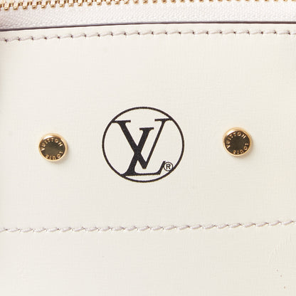 Louis Vuitton Calfskin City Steamer PM Kaki White Magnolia 8 of 9