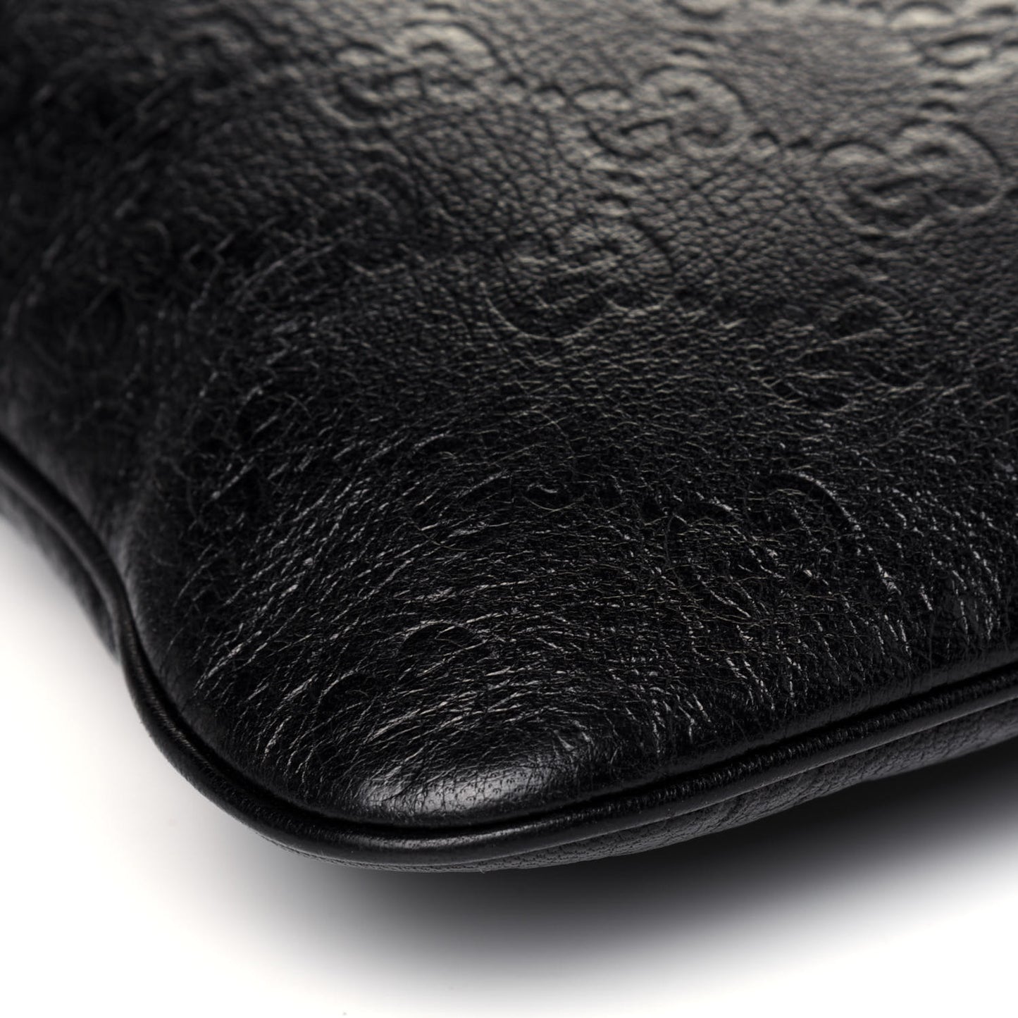 Guccissima Flat Messenger Bag Dark Brown