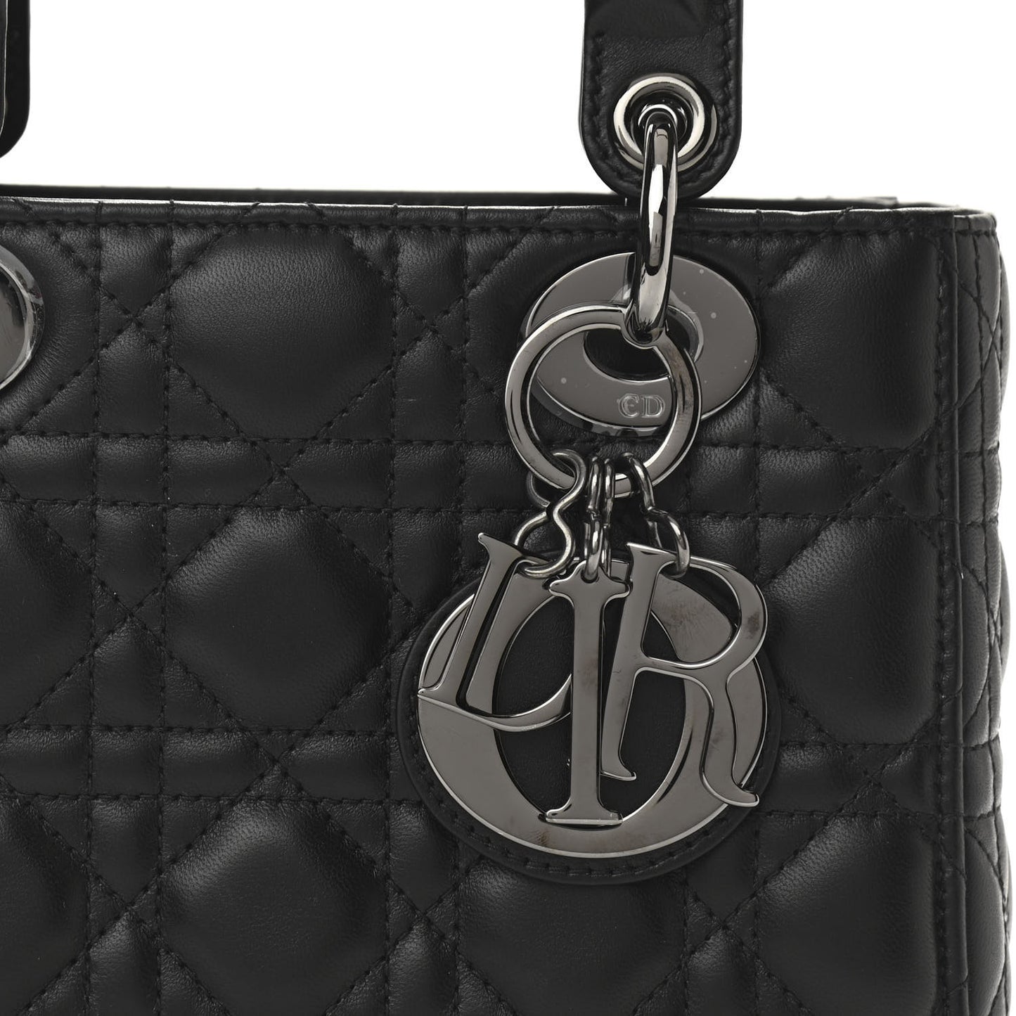 Lambskin Cannage Small My ABCDior Lady Dior Black