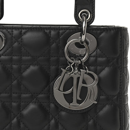 Christian Dior Lambskin Cannage Small My ABCDior Lady Dior Black 7 of 10