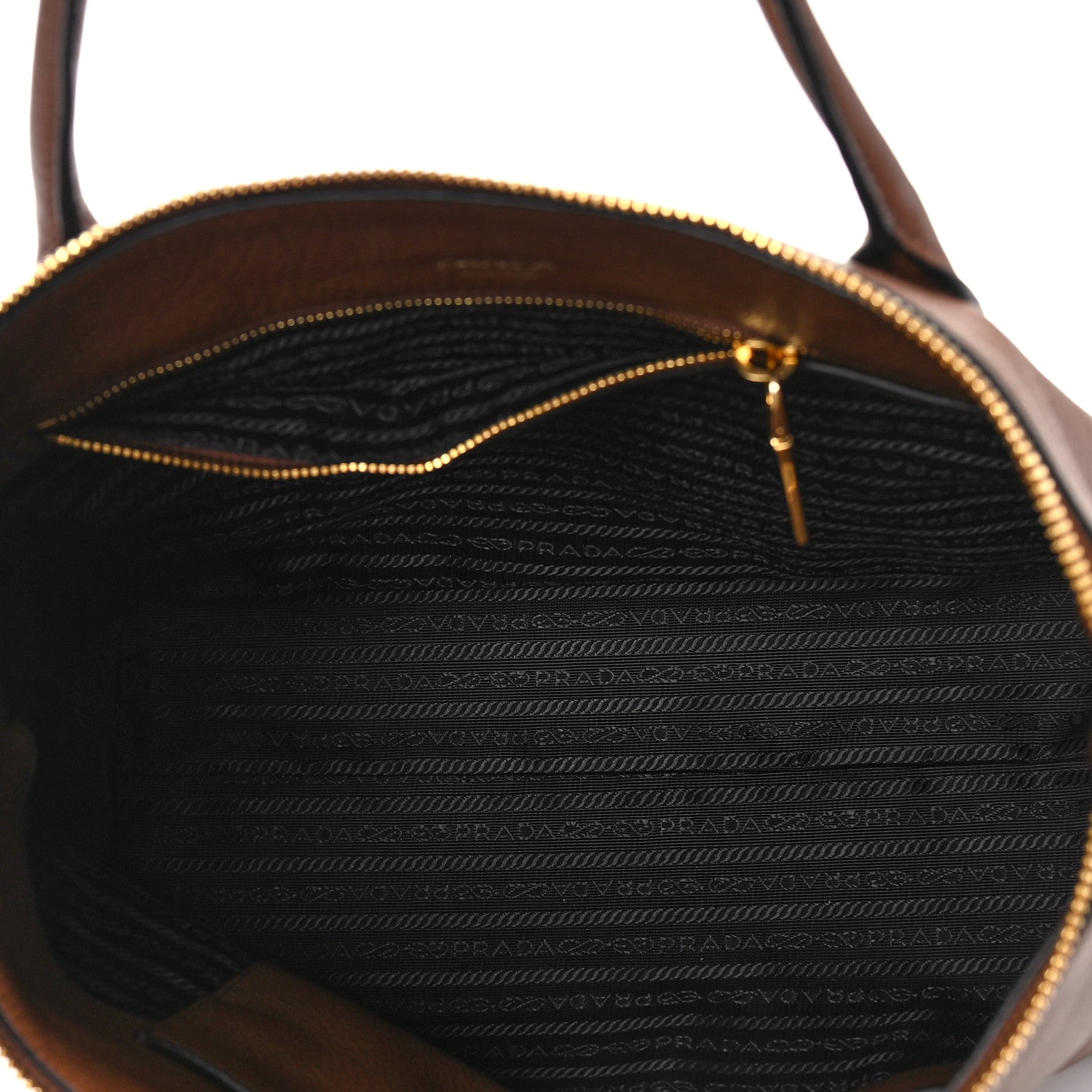 Prada Vitello Daino Shopping Tote Brown 4 of 7
