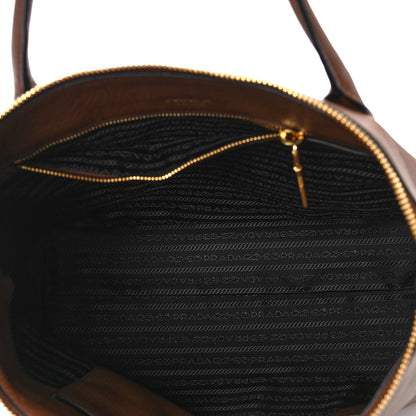 Prada Vitello Daino Shopping Tote Brown 4 of 7