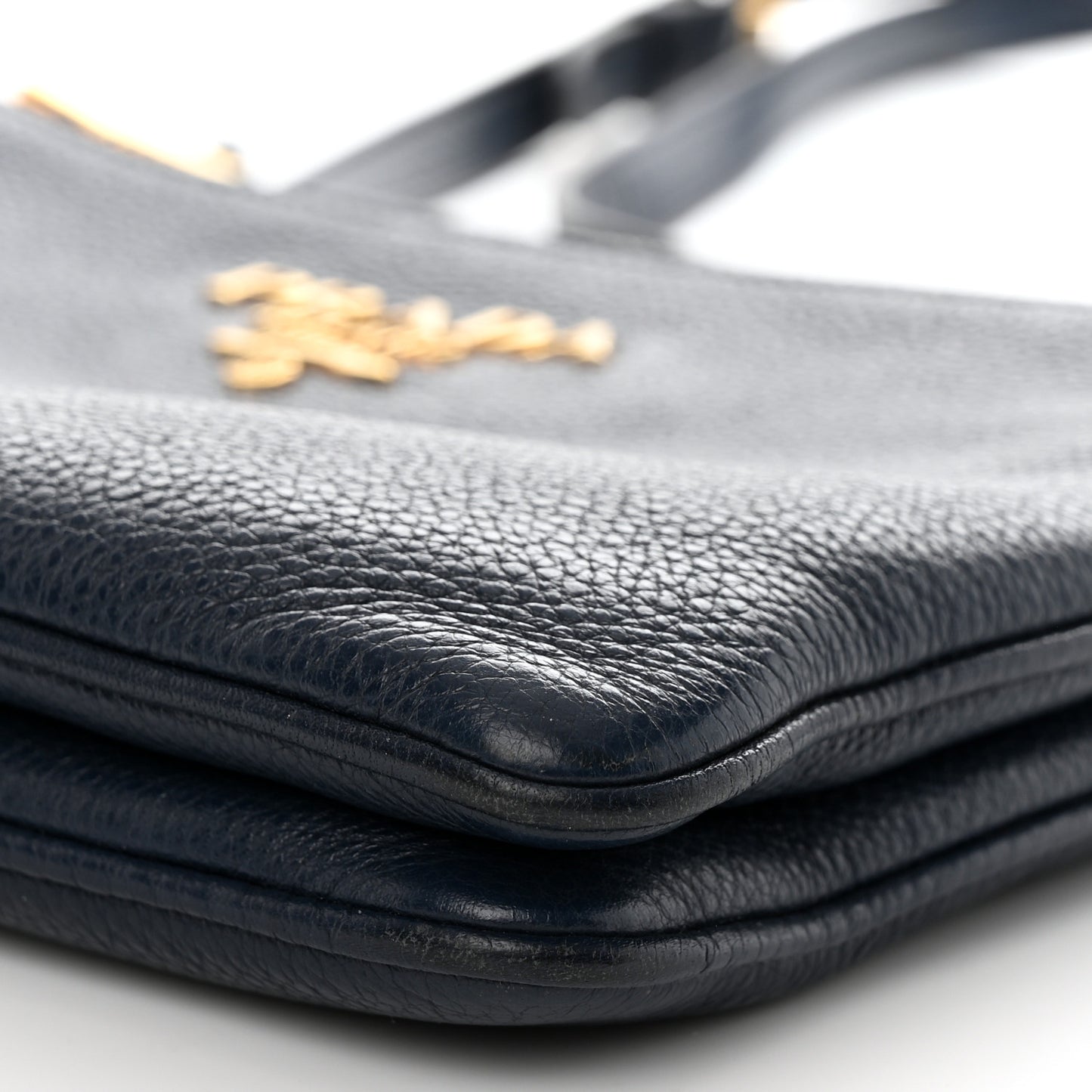 Vitello Phenix Double Zip Crossbody Bag Baltico