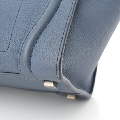 Celine Drummed Calfskin Micro Luggage Medium Blue 16 of 16