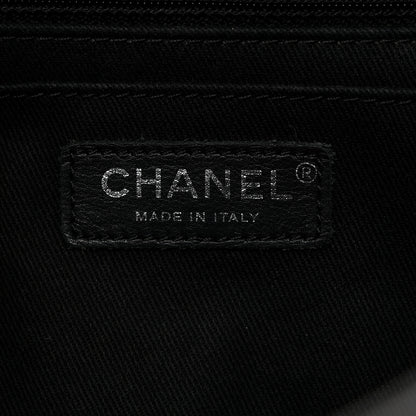 Chanel Washed Caviar Quilted Large Turn Around Ligne Flap Grey 6 of 10