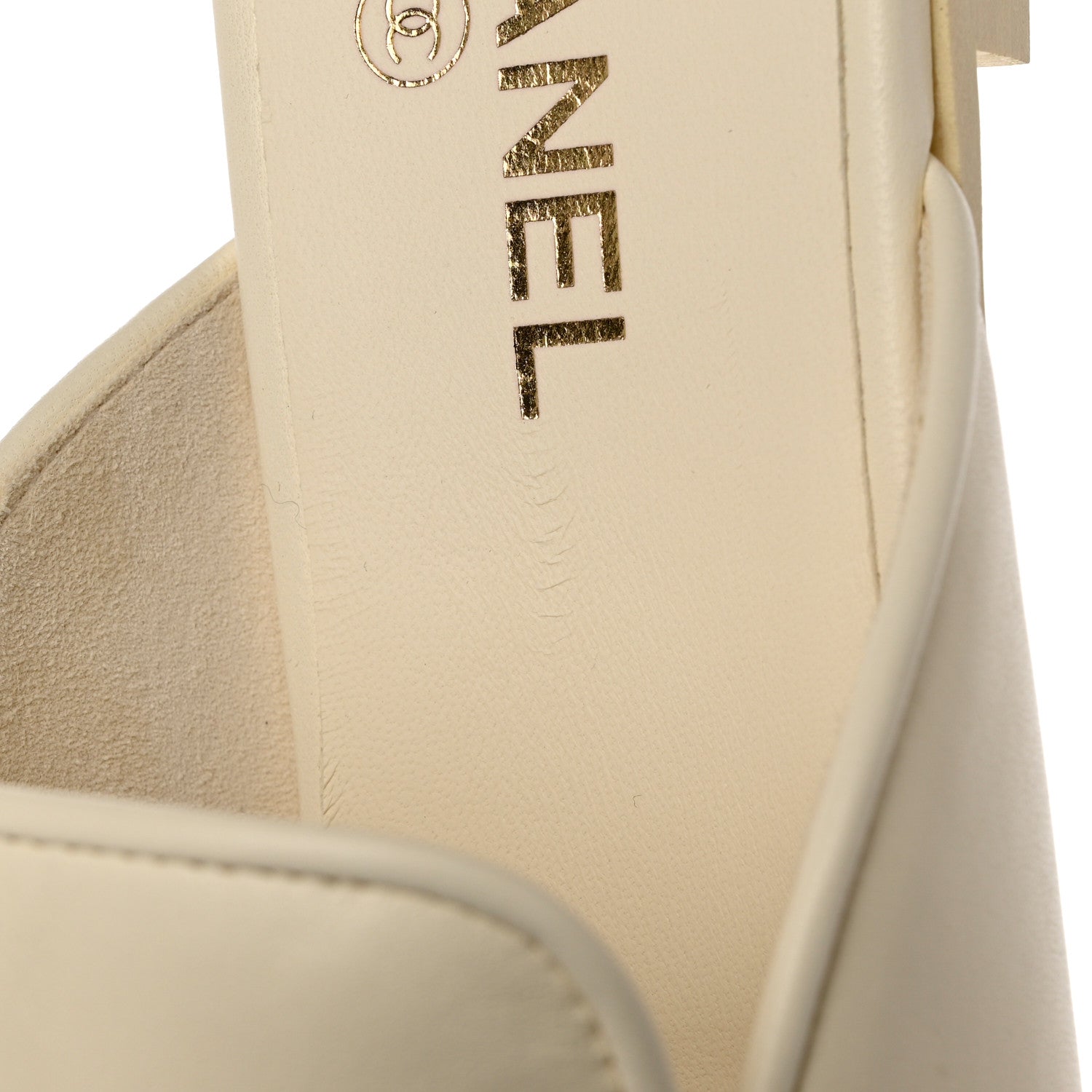 Chanel Lambskin Chain CC Mules 40.5 Ivory 10 of 11