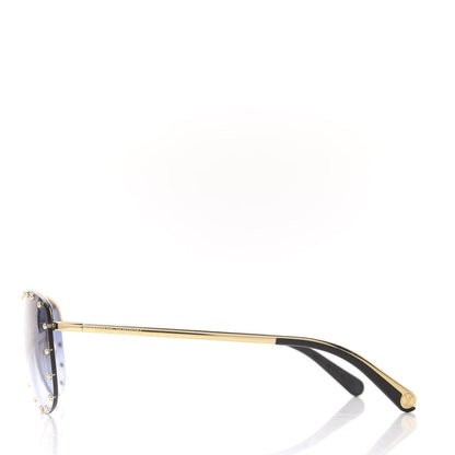 Louis Vuitton The Party Aviator Gradient Sunglasses Z2349U Blue 4 of 8
