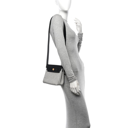 Hermes Military Toile Vache Hunter Herbag Zip Retourne 20 Ecru Black 2 of 11