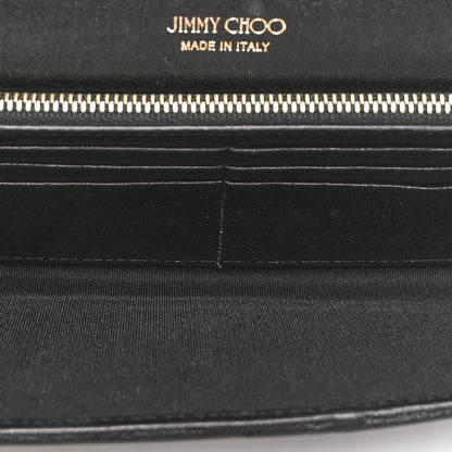 Jimmy Choo Glitter Milla Wallet on Chain Silver 5 of 9