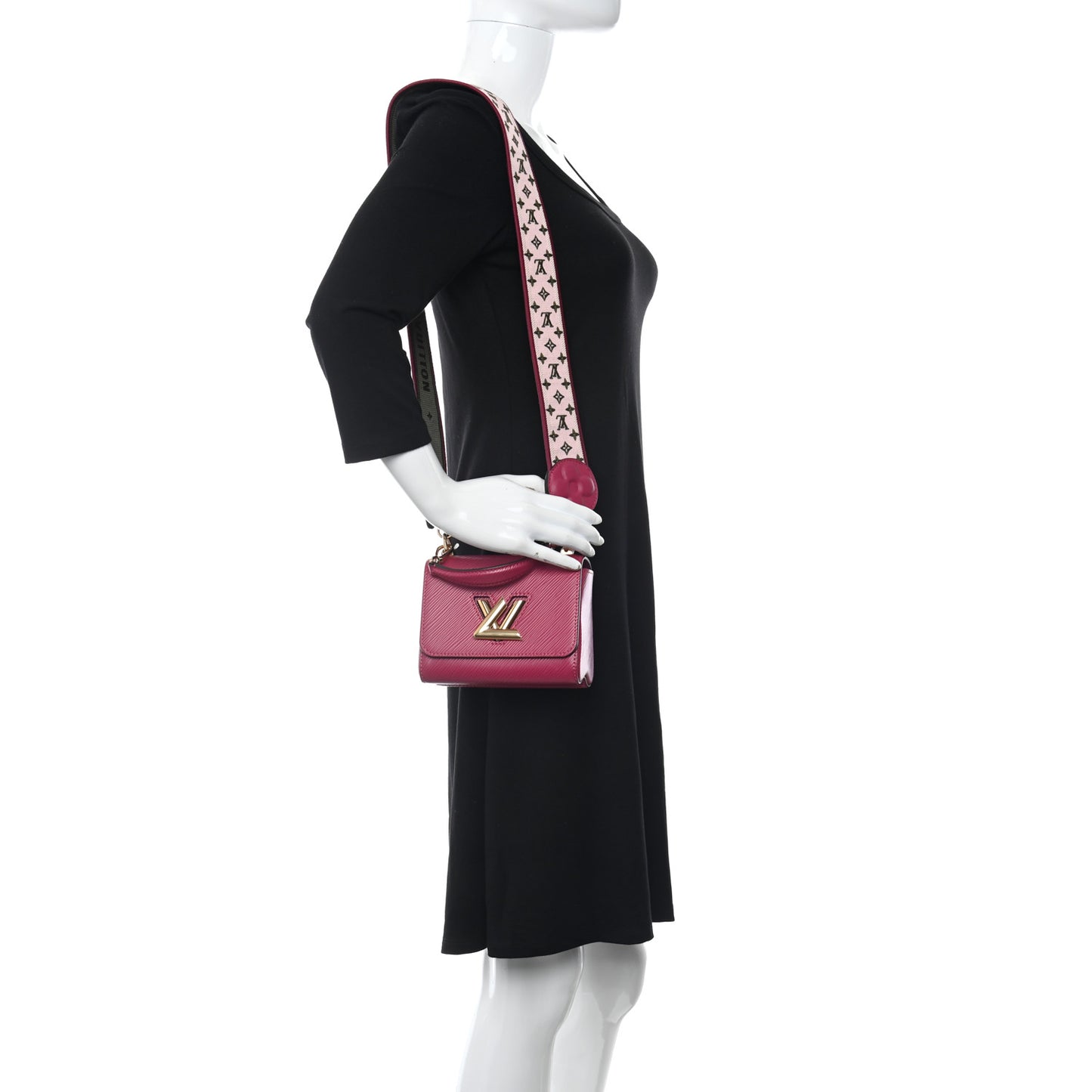 Epi Twist Shoulder Bag Mini Agathe Rose Pink