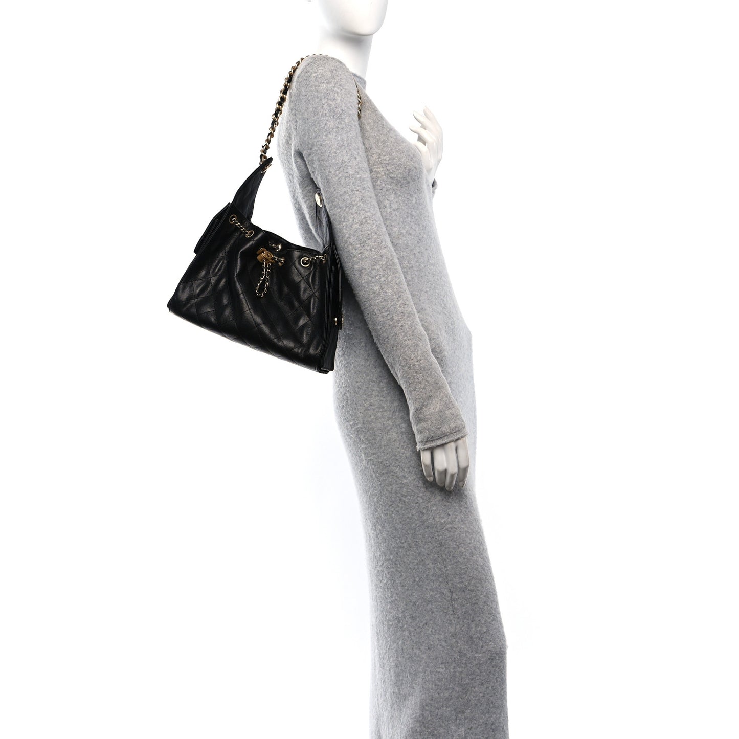 Caviar Quilted Small Chanel 25 Handbag Black