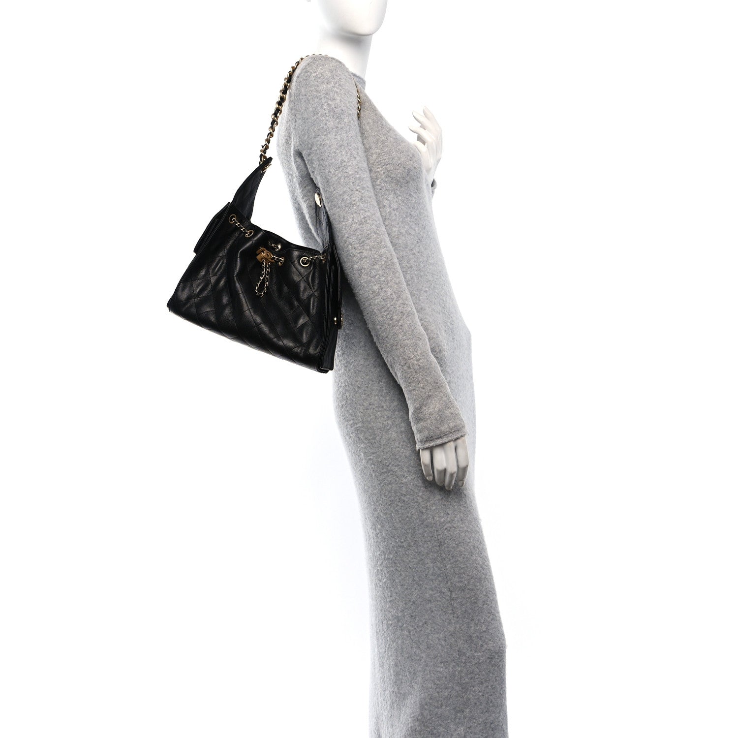 Chanel Caviar Quilted Small Chanel 25 Handbag Black 2 of 11