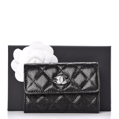 Chanel Caviar Quilted Flap Card Holder So Black 9 of 9