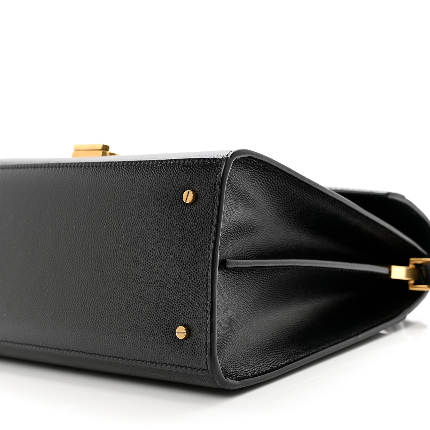 Saint Laurent Grain de Poudre Medium Classic Monogram Cassandra Top Handle Black 12 of 12
