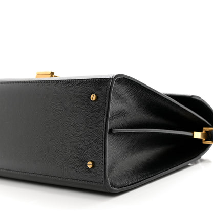 Saint Laurent Grain de Poudre Medium Classic Monogram Cassandra Top Handle Black 12 of 12