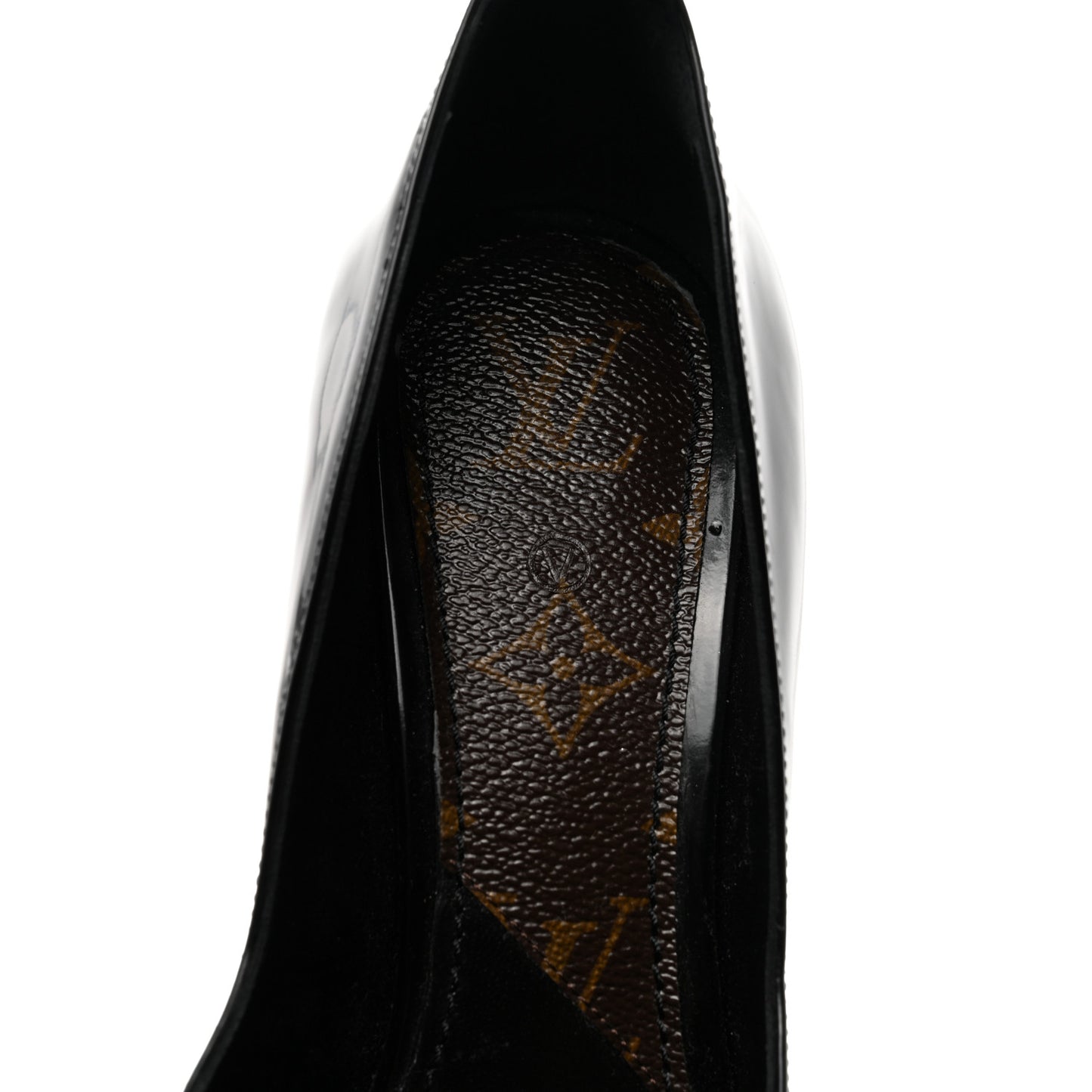 Patent Monogram Uniformes Pumps 37 Black