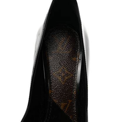 Louis Vuitton Patent Monogram Uniformes Pumps 37 Black 7 of 8