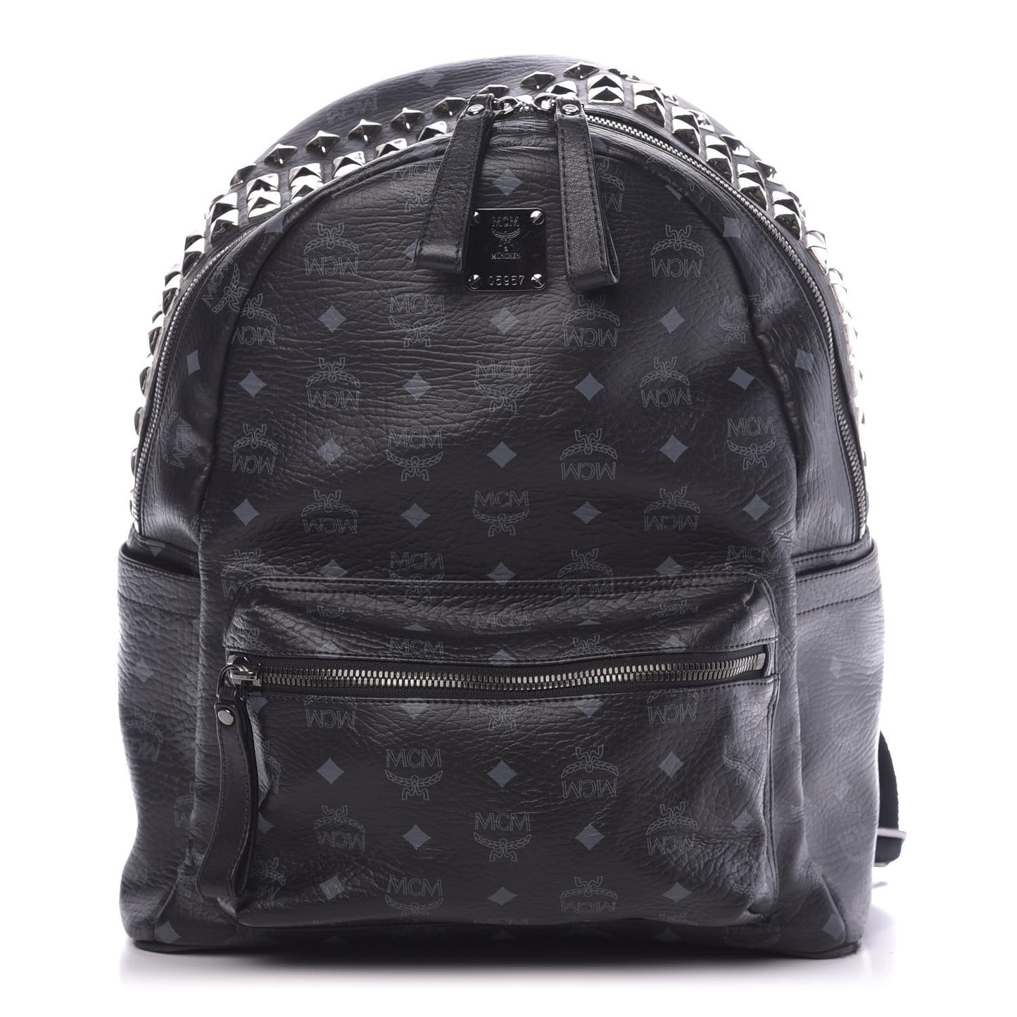 Visetos Studded Medium Backpack Black