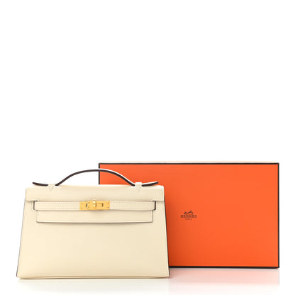 Hermes Swift Kelly Pochette Clutch Nata 9 of 9