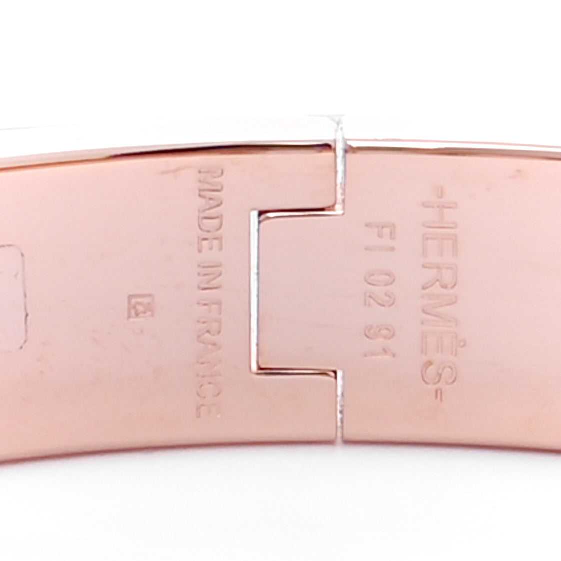 Hermes Enamel Narrow Clic Clac H Fusion Bracelet PM Rose Candeur Jaune Tennis 4 of 5