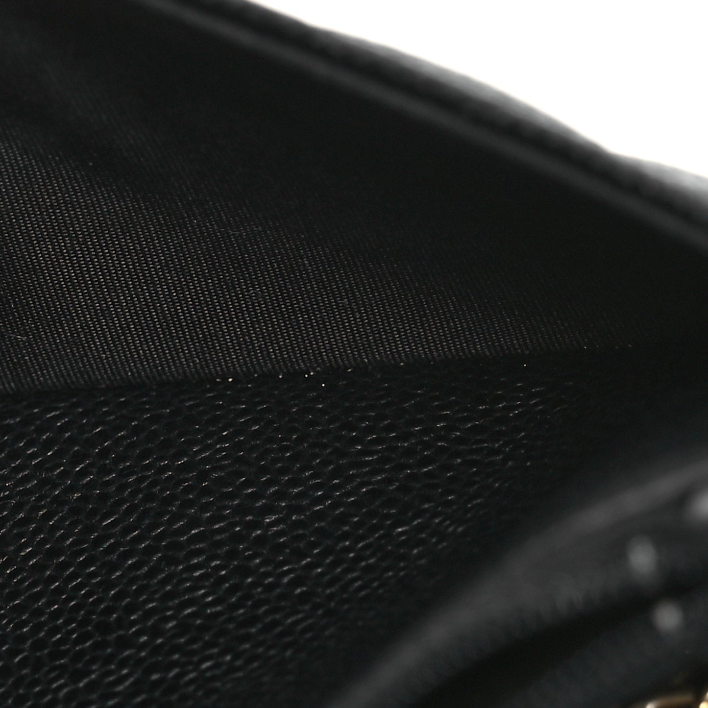 Caviar Quilted Boy Wallet On Chain WOC Black