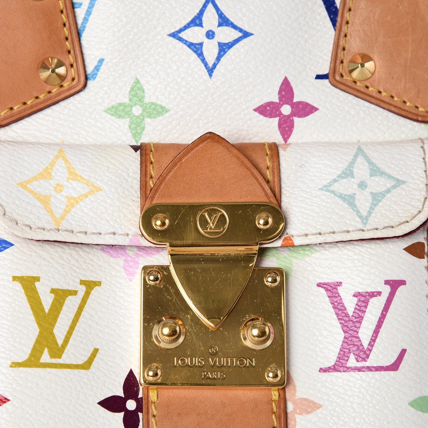 Louis Vuitton Monogram Multicolor Speedy 30 White 8 of 14