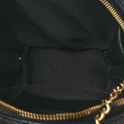 Chanel Caviar Quilted Small Round Vanity With Chain Black 5 of 10