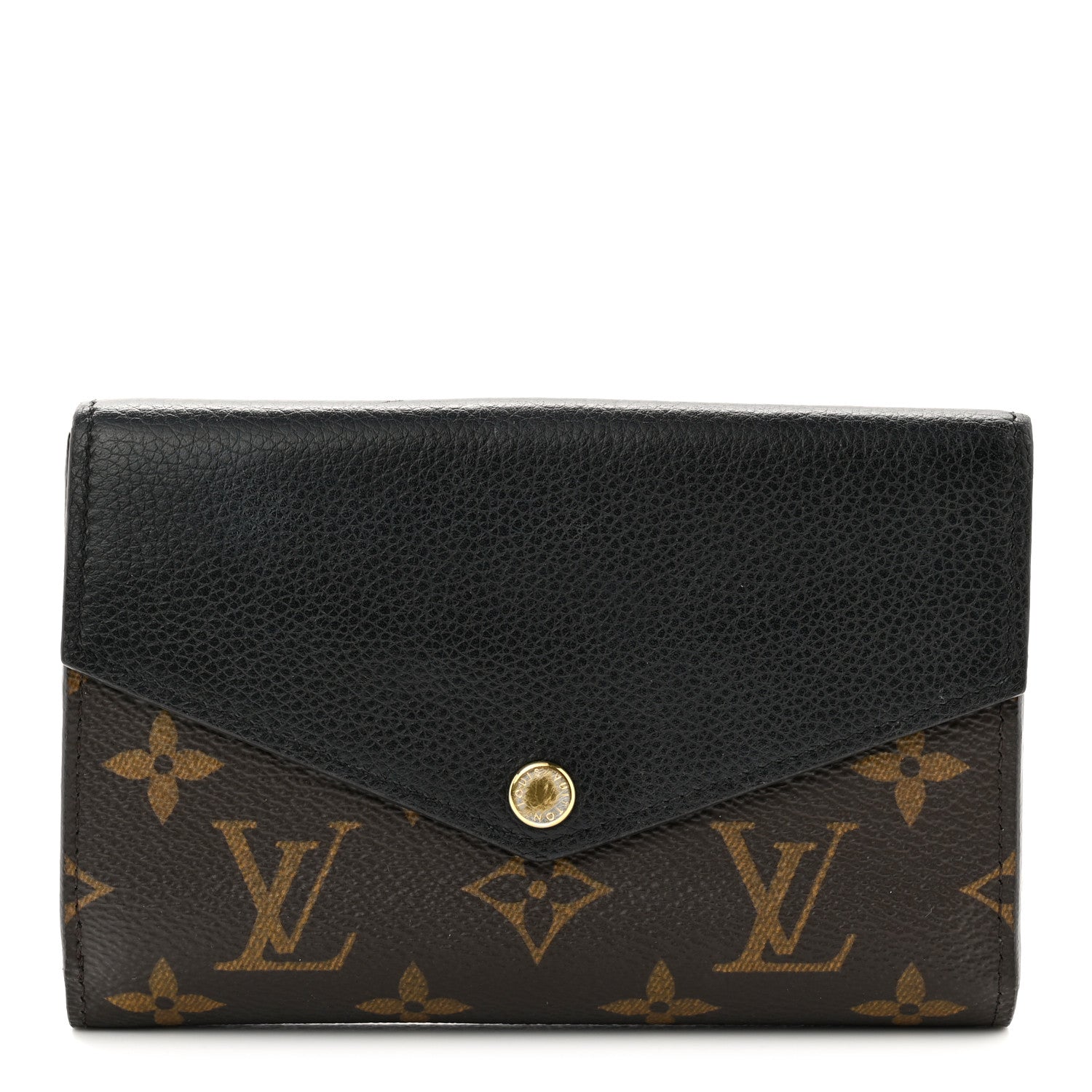 Louis Vuitton Monogram Pallas Compact Wallet Black 1 of 8