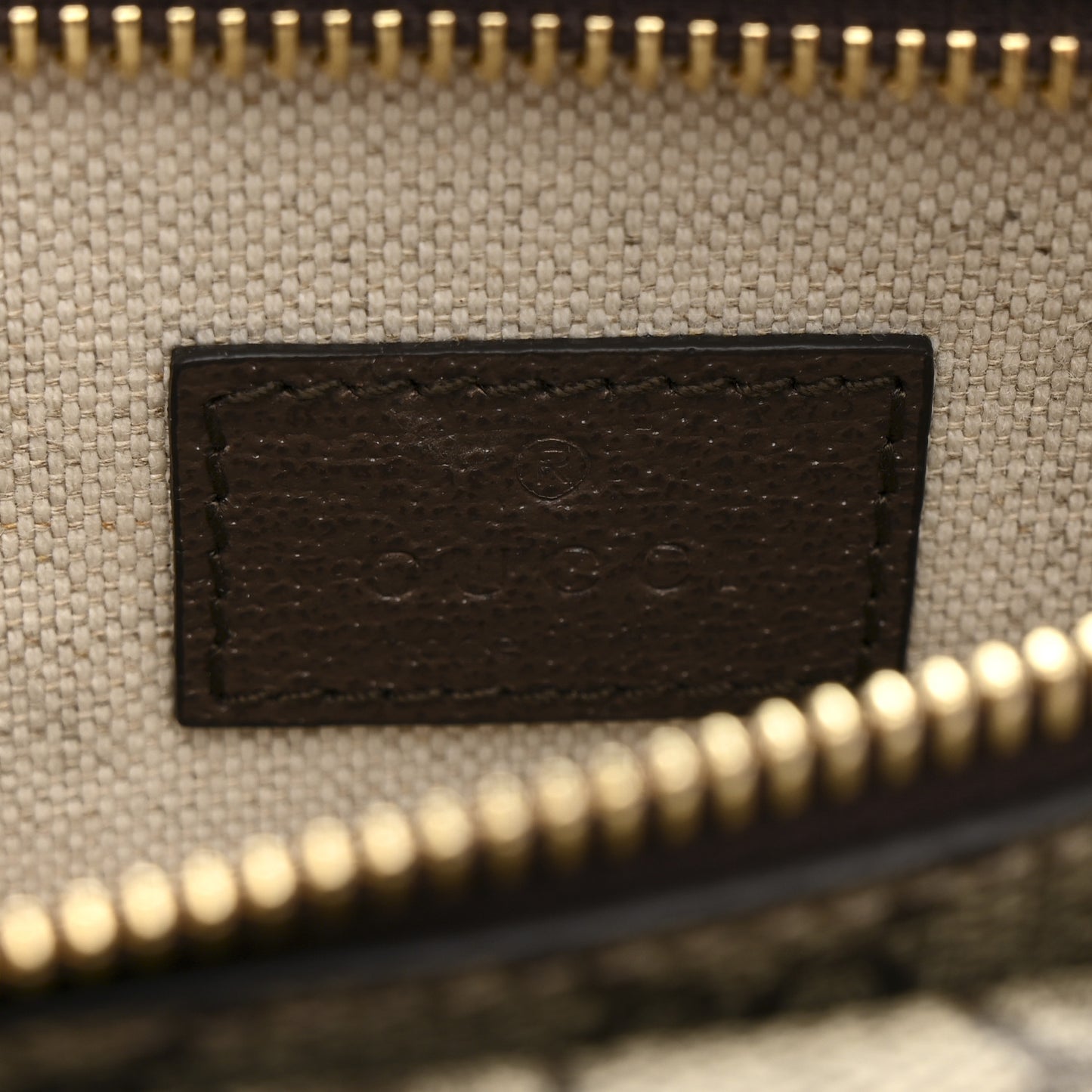 GG Supreme Monogram Textured Dollar Calfskin Blondie Belt Bag Beige Ebony New Acero