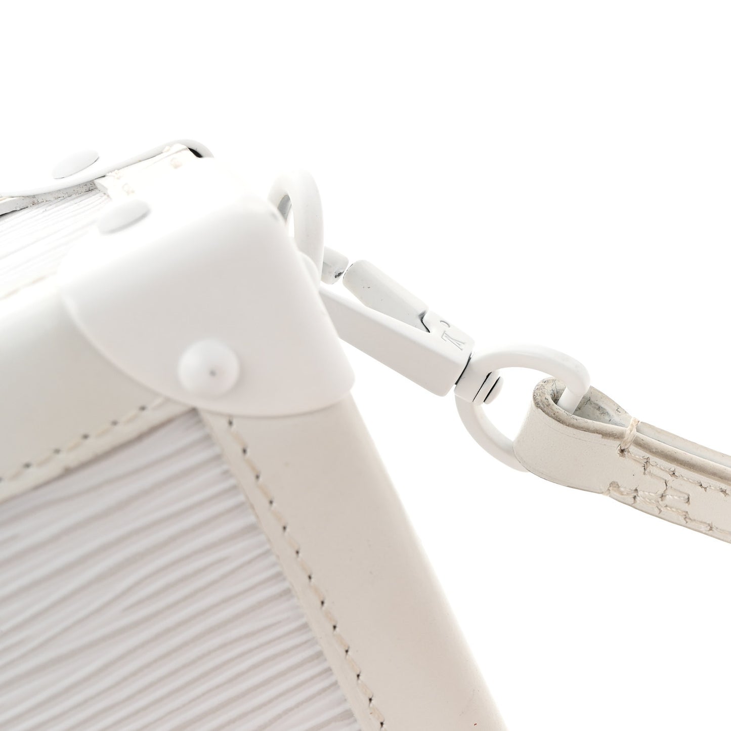 Epi Monochrome Petite Malle White