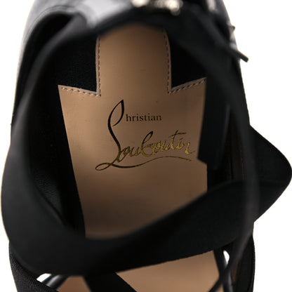 Christian Louboutin Calfskin Patrouiagoma 100 Platform Sandals 38.5 Black Nickel 7 of 10
