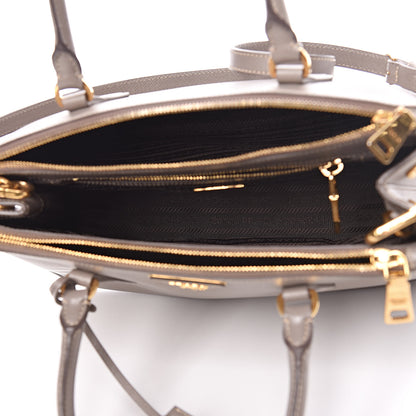 Prada Saffiano Small Galleria Double Zip Tote Argilla 5 of 22