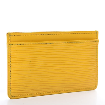 Louis Vuitton Epi Card Holder Jonquille 3 of 9