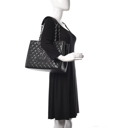 Chanel Caviar Quilted Grand Shopping Tote GST Black 3 of 11