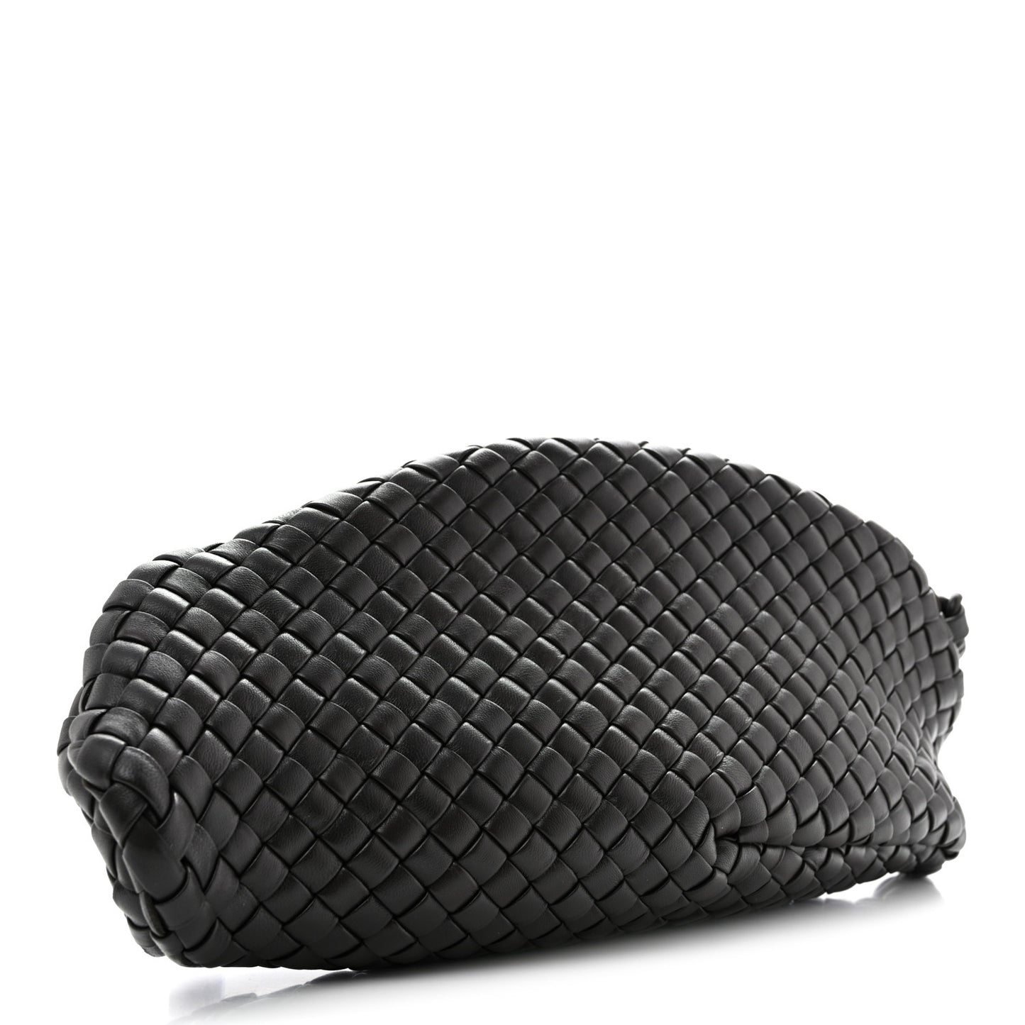 Nappa Intrecciato Padded Vongola Clutch Espresso