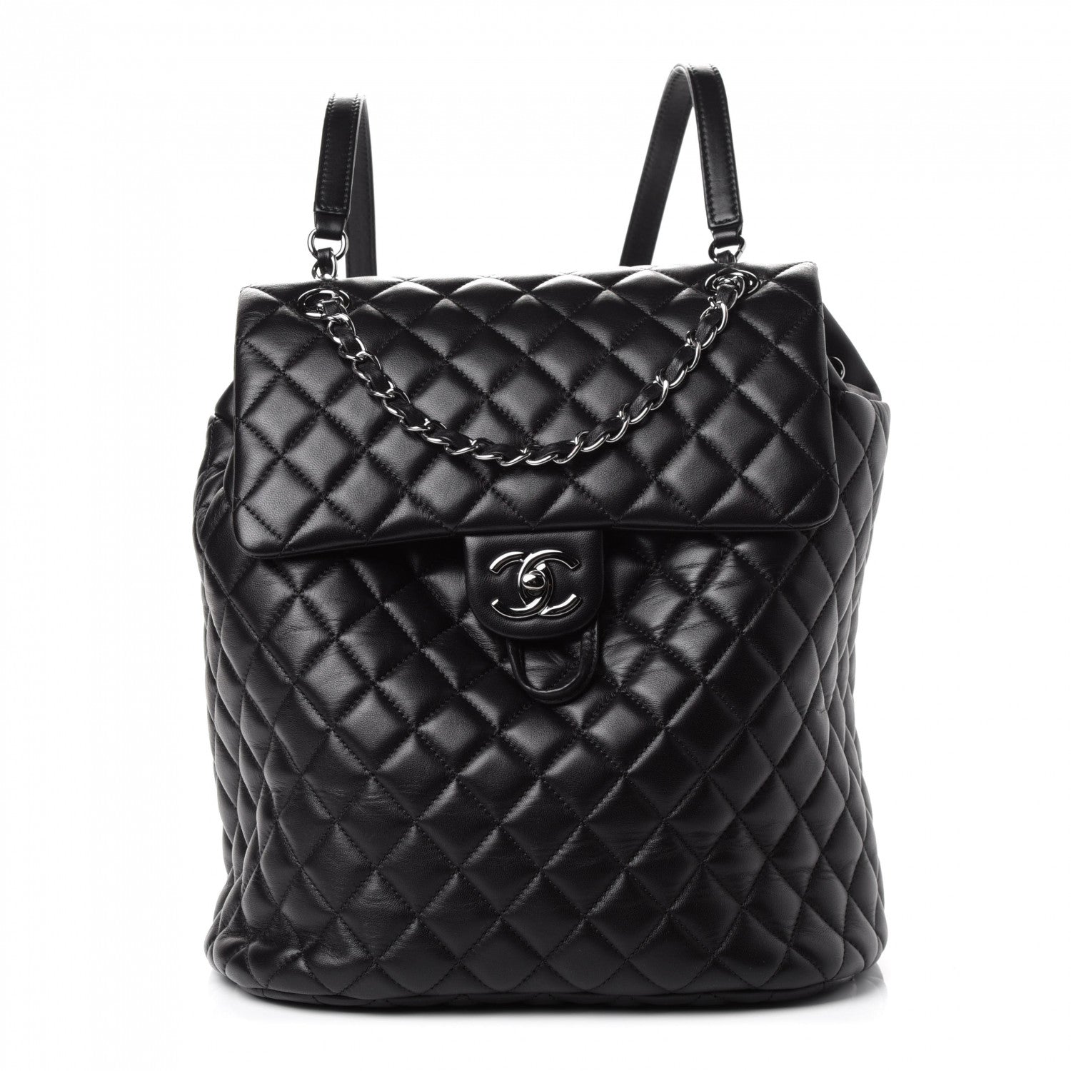 Chanel Lambskin Quilted Large Urban Spirit Backpack Black 1 of 5