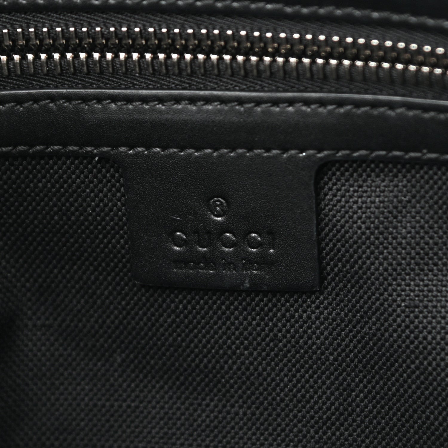 Gucci Soft GG Supreme Monogram Appia Calfskin Web East West Messenger Bag Black Grey 6 of 11