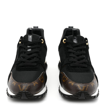 Louis Vuitton Suede Monogram Run Away Sneakers 38 Black 2 of 10