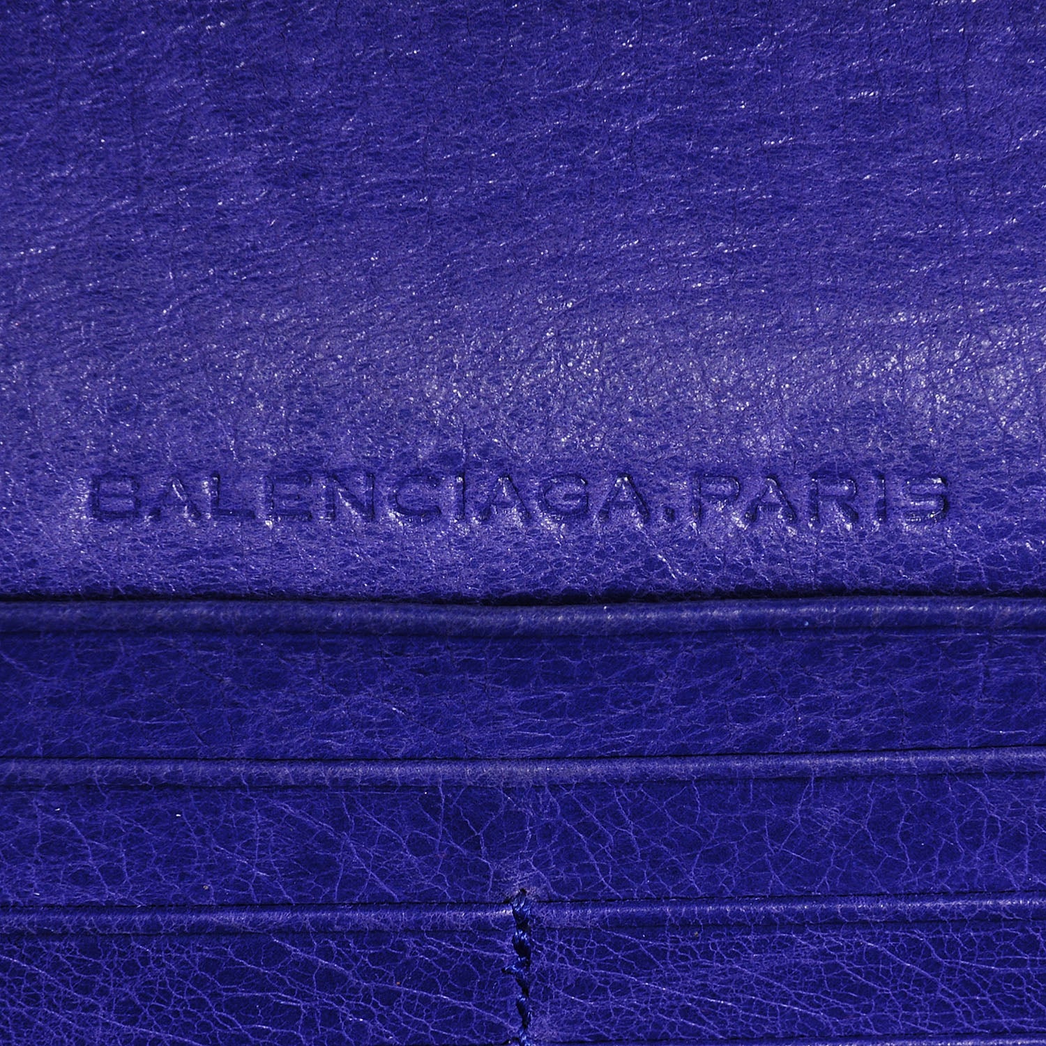 Balenciaga Agneau Giant 12 Rose Gold Hardware Money Wallet Bleu Lavande 6 of 9