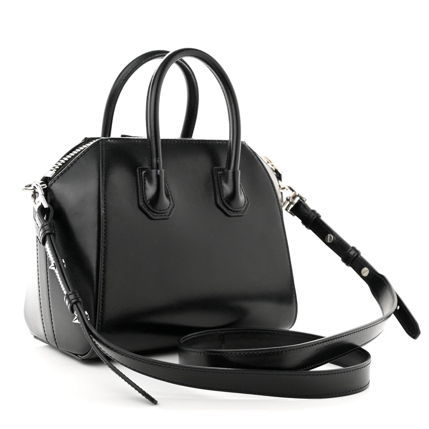 Givenchy Shiny Lord Calfskin Mini Antigona Black 3 of 11
