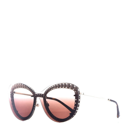Chanel Acetate Metal Pearl Butterfly Sunglasses 4236-H Brown 1 of 7