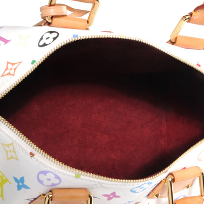 Louis Vuitton Monogram Multicolor Speedy 30 White 5 of 7