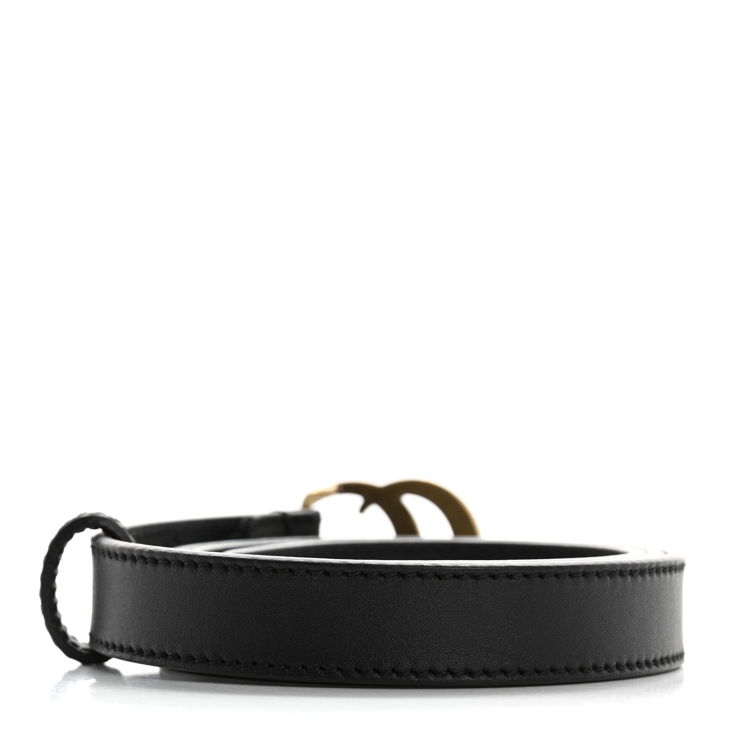 Gucci Calfskin Double G 20mm Belt 75 30 Black 2 of 5