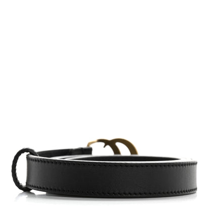 Gucci Calfskin Double G 20mm Belt 75 30 Black 2 of 5