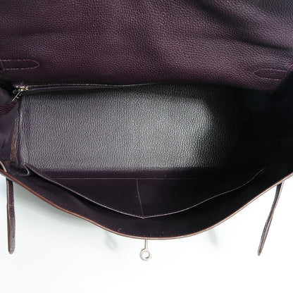 Hermes Togo Kelly Retourne 35 Raisin 5 of 27