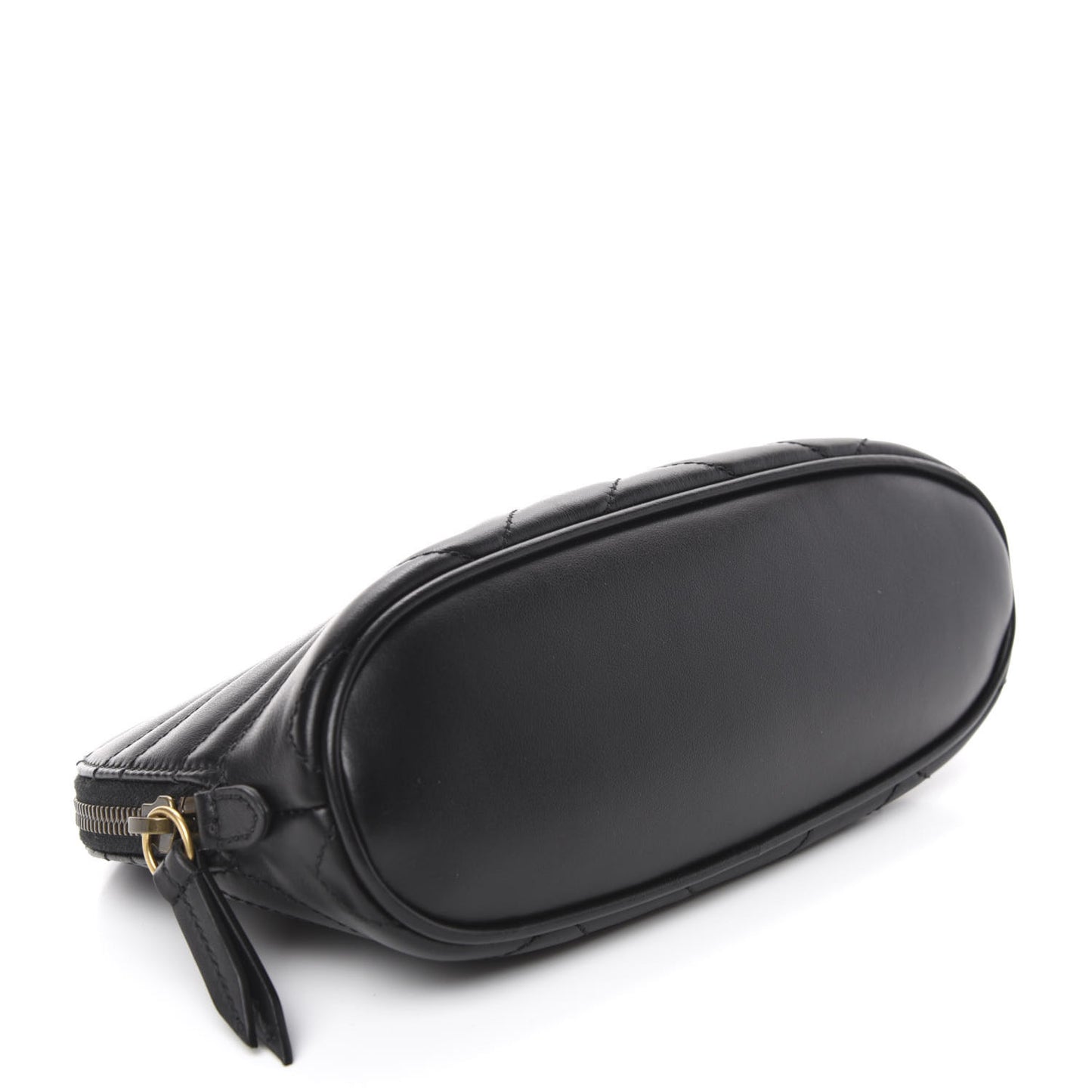 Calfskin Matelasse Large GG Marmont Pouch Cosmetic Case Black