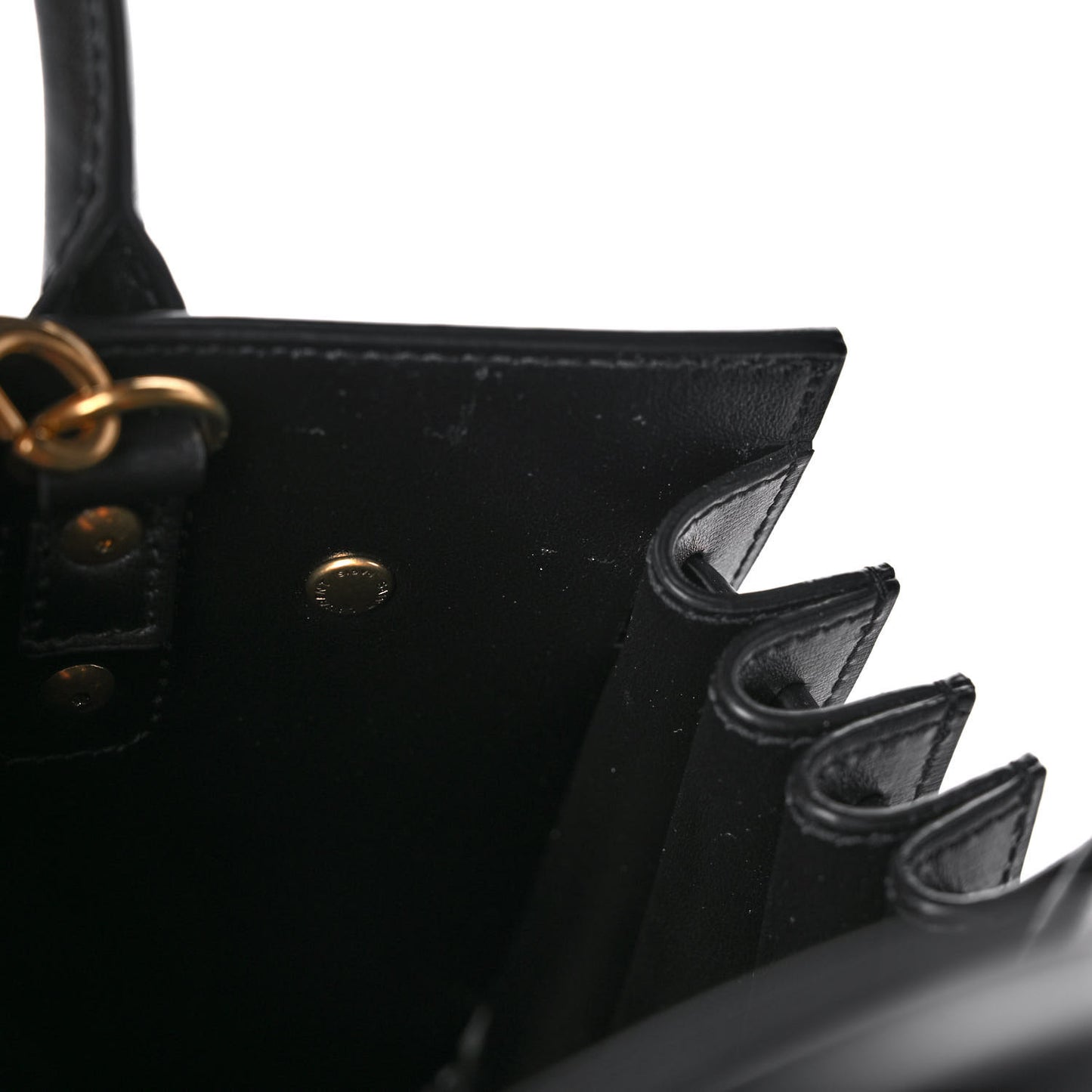 Calfskin Nano Sac De Jour Black