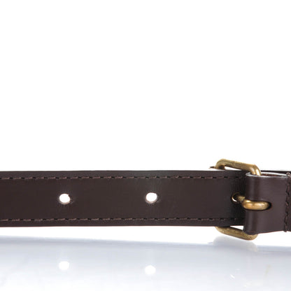Louis Vuitton Calfskin 16mm Adjustable Shoulder Strap Brown 5 of 6
